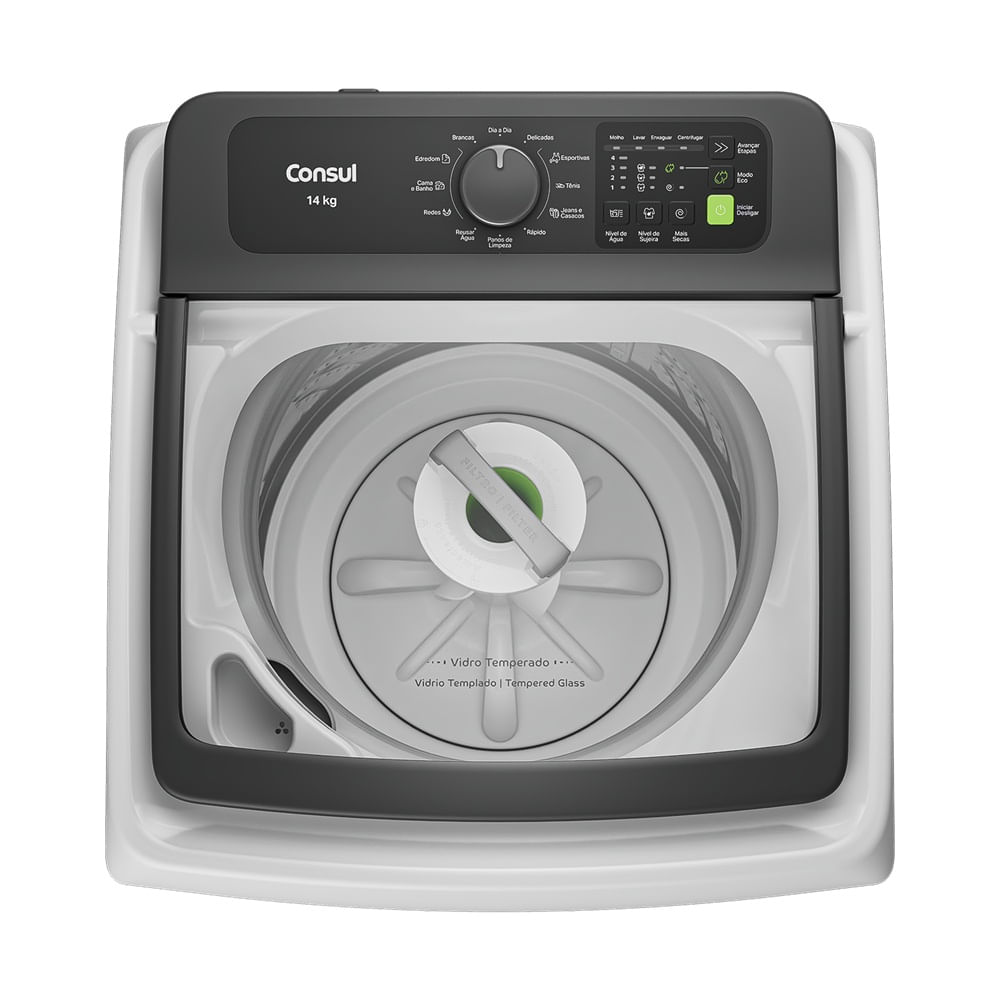 Lavadora de Roupas Consul 14Kg com Modo Eco Branca CWN14AB - 127 Volts
